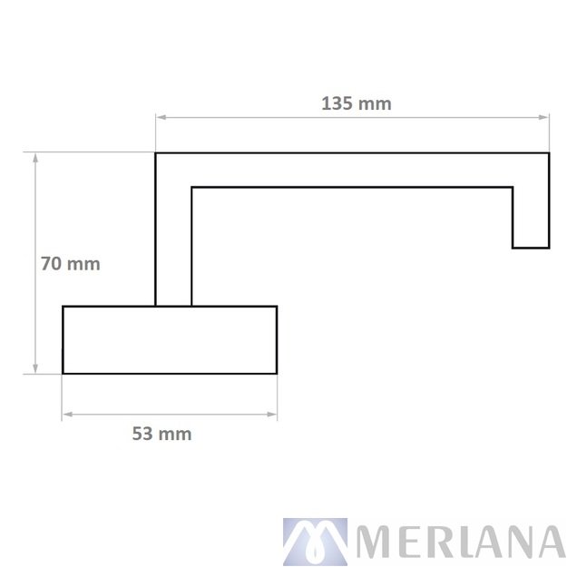 Rankena PALERMO varteliams/durims, L13KZ155