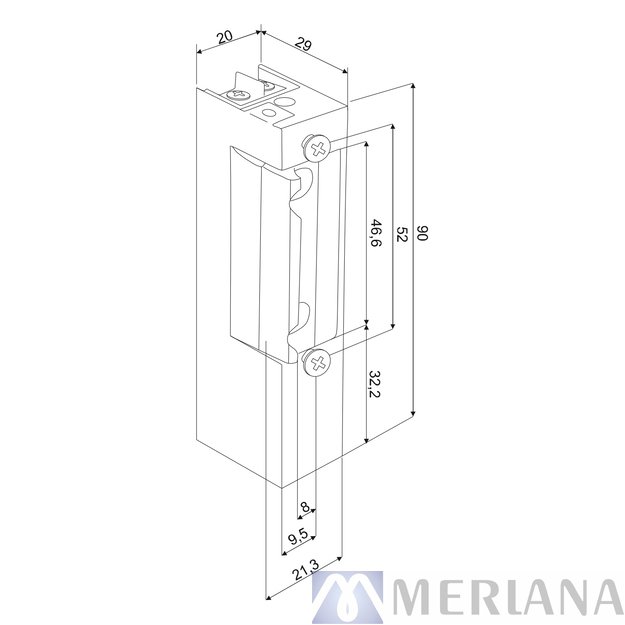 Elektromagnetinė spyna, L15NZ029