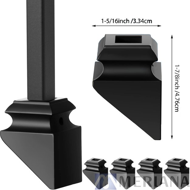 Dangtelis su tvirtinimu įstrižas Y15 (34*34) BLACK, L08DTB06 1