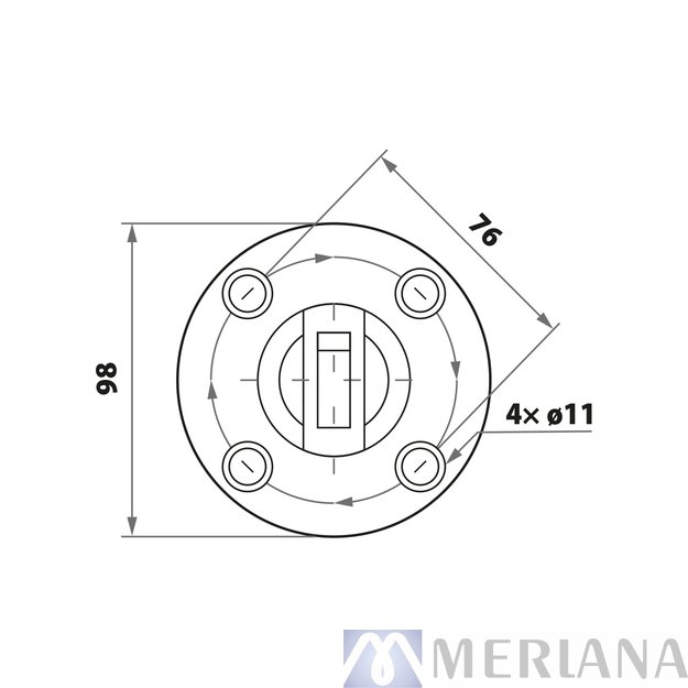 Vertikalus stiklo laikiklis 48 182 mm (304), L21NP358 2